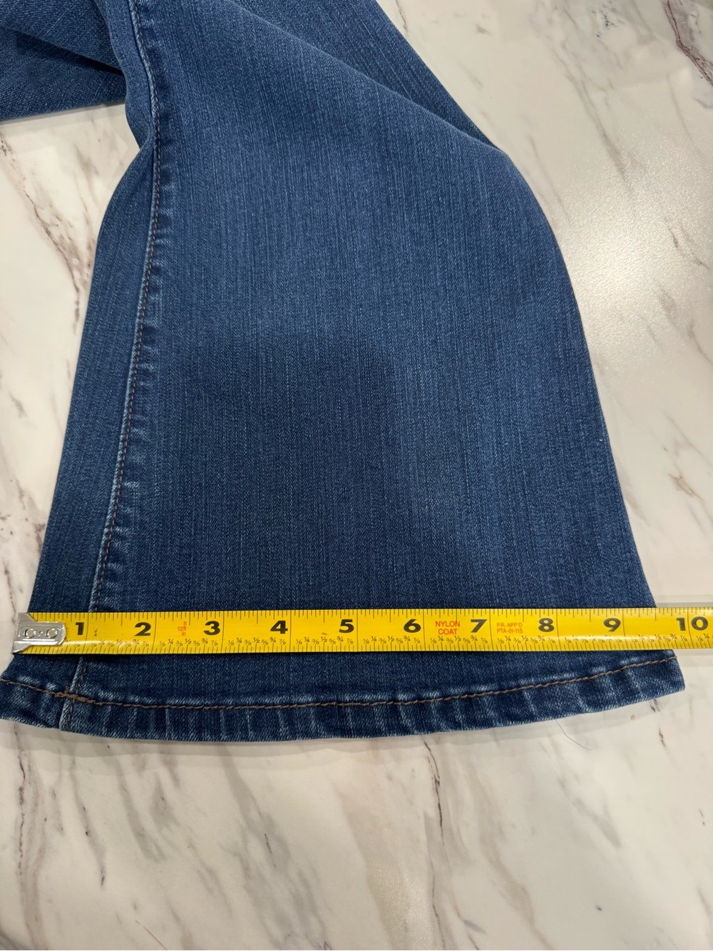 Jessica Simpsom Women's Size 28 Pull-on Flare Jeans Blue Denim Stretch High Rise - Picture 16 of 16